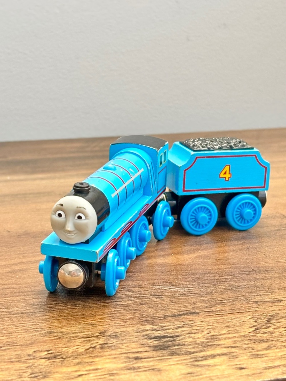VINTAGE Thomas & Friends Wooden Railway Gordon & Tender Blue Train Engine Tomy